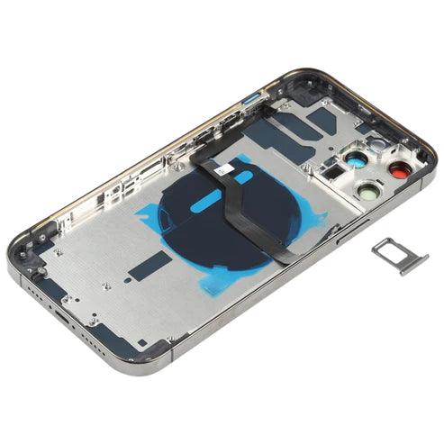 Back Housing With Small Parts for iPhone 12 Pro Max - Graphite - Best Cell Phone Parts Distributor in Canada, Parts Source Back Housing With Small Parts for iPhone 12 Pro Max - Graphite - Best Cell Phone Parts Distributor in Canada, Parts Source